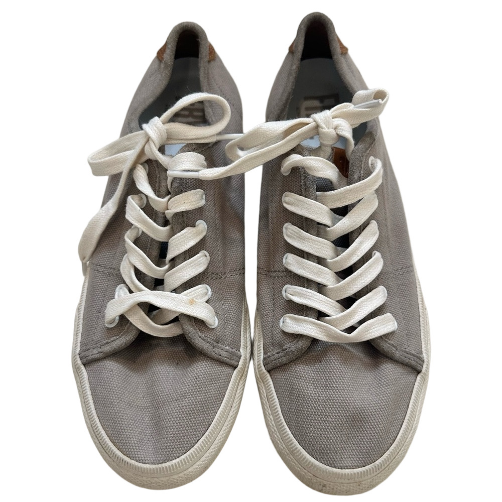 Frye Gia Canvas Gray Sneakers Size 8